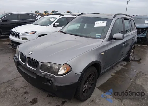 2004 BMW X3 2.5I from USA, damaged, VIN WBXPA73434WB28955